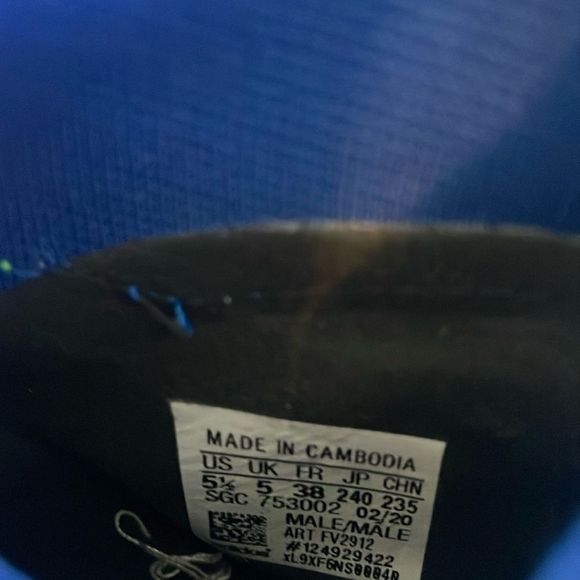 adidas Nemeziz 19.3 Laceless FG Signal Green/Core Black/Royal Blue Cleats NWOB - Picture 4 of 4